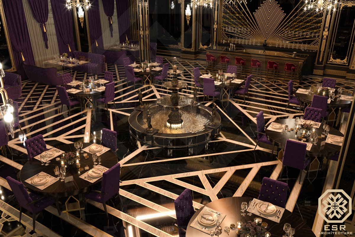 Ресторан в стиле арт деко