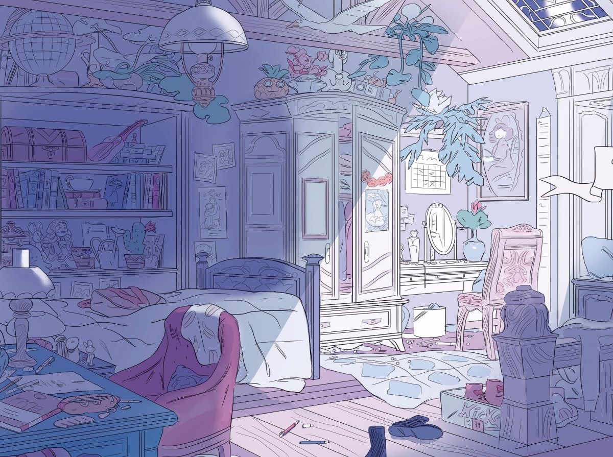 Комната аниме арт