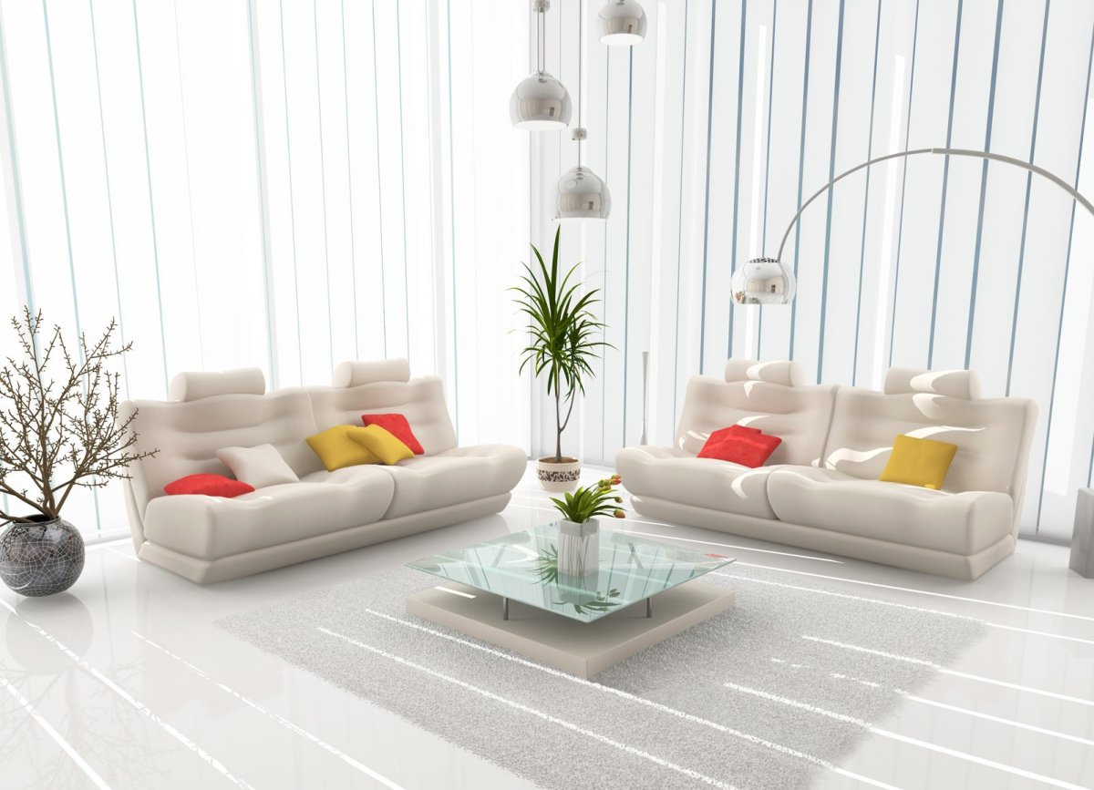 Белый интерьер