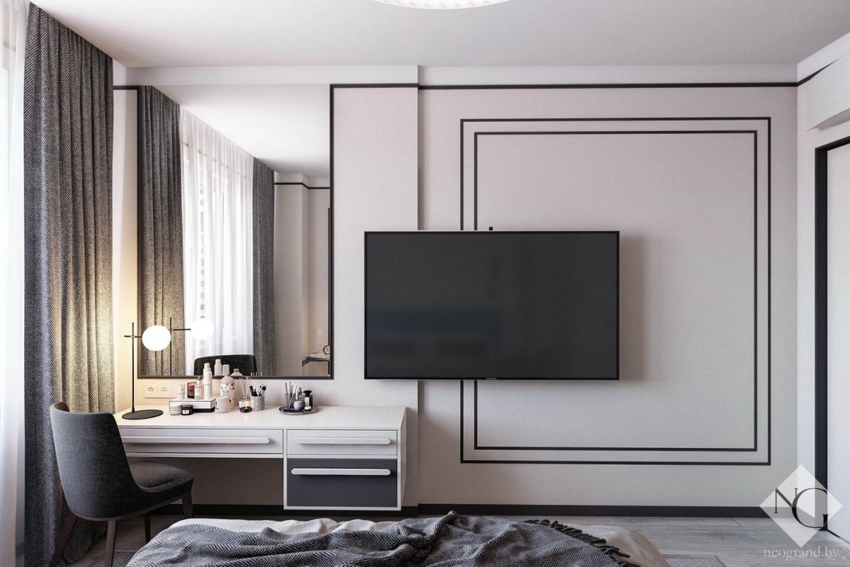 Место под телевизор на стене