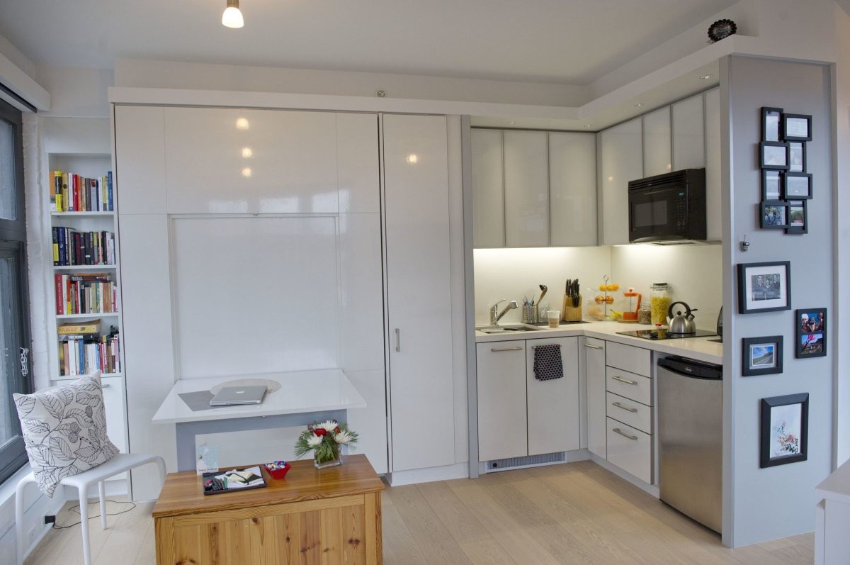 Мини кухня для квартиры студии