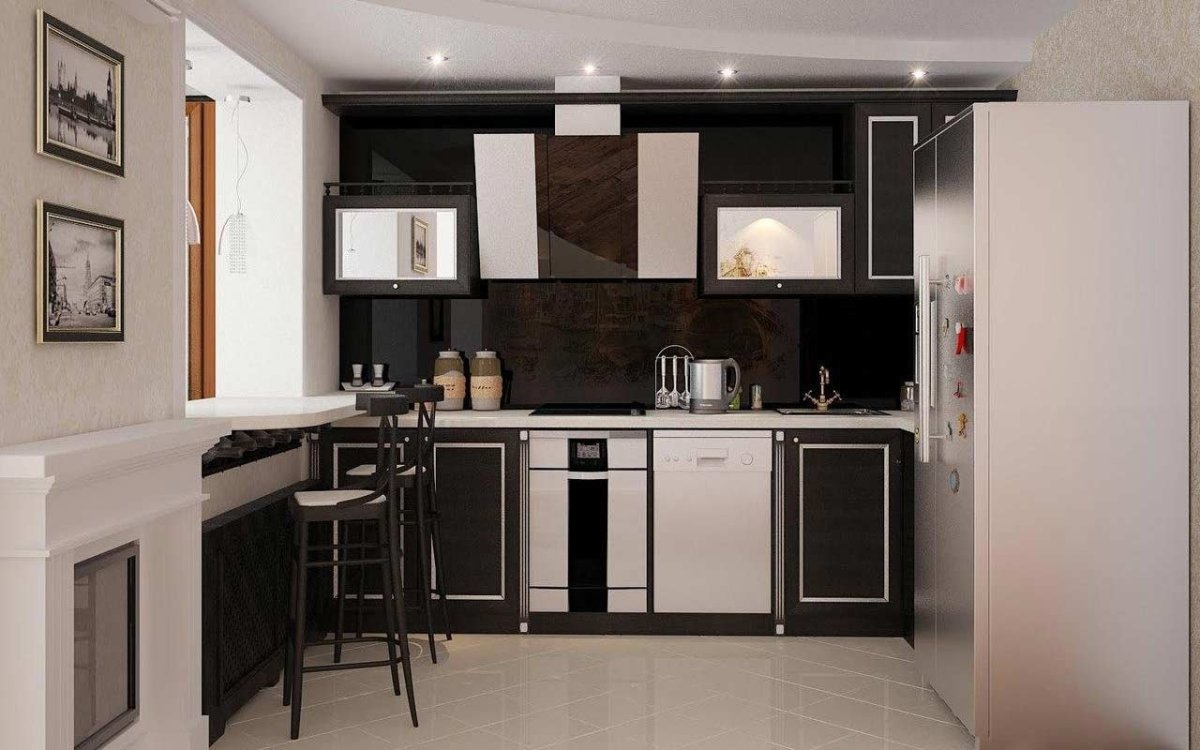 Кухня в однокомнатной квартире