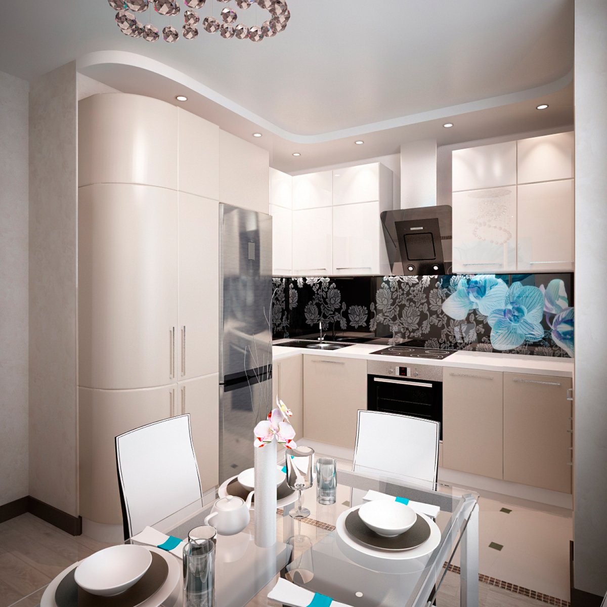 Кухня 9 кв.м дизайн