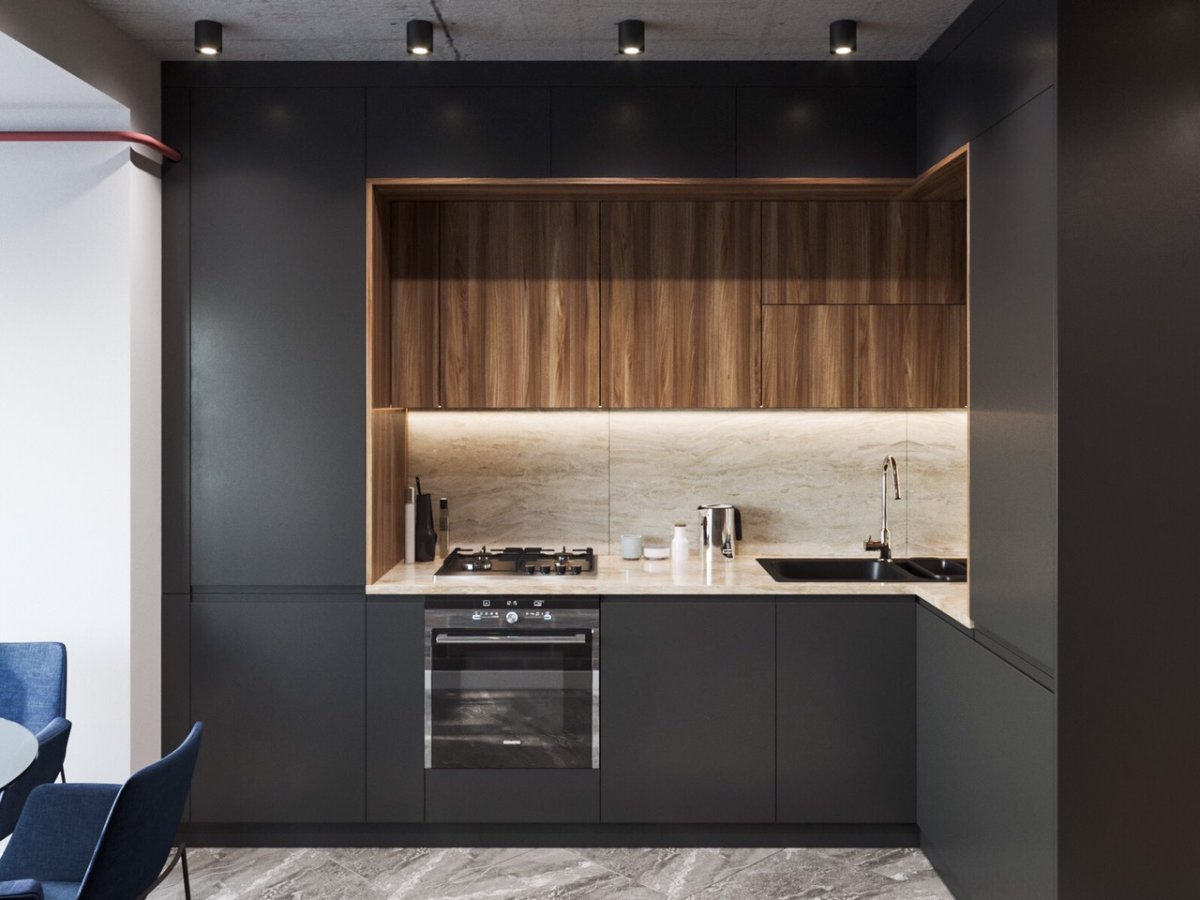 Кухня холостяка дизайн