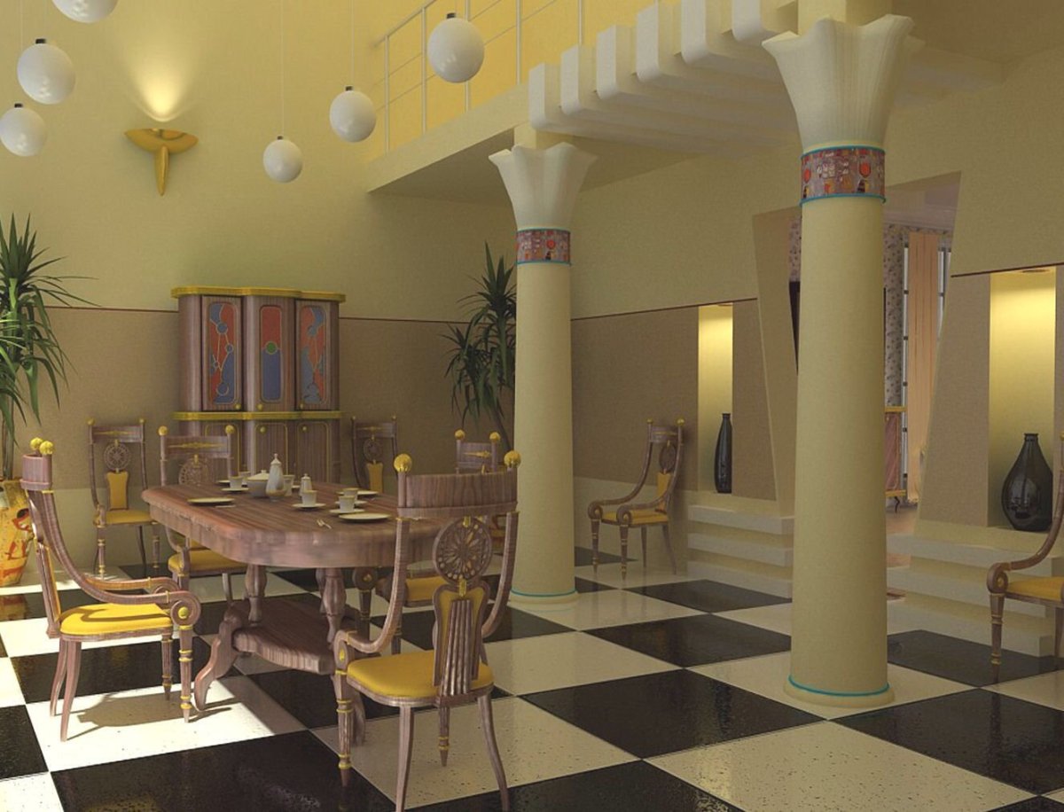 Интерьер в стиле древнего Египта