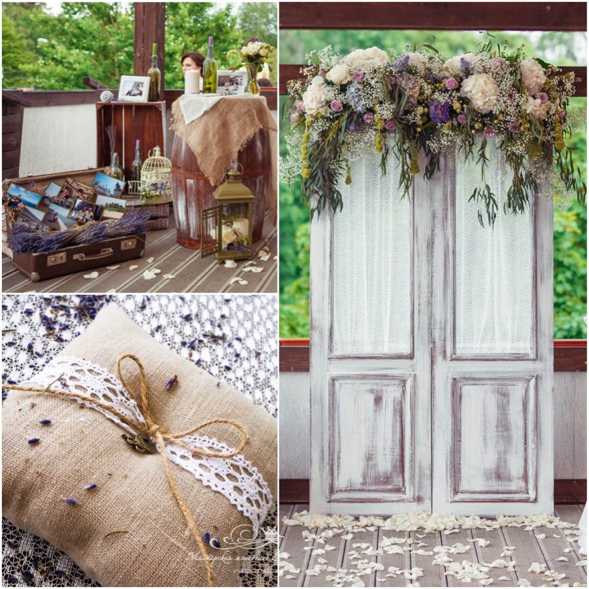 Фотозона из Мешковины