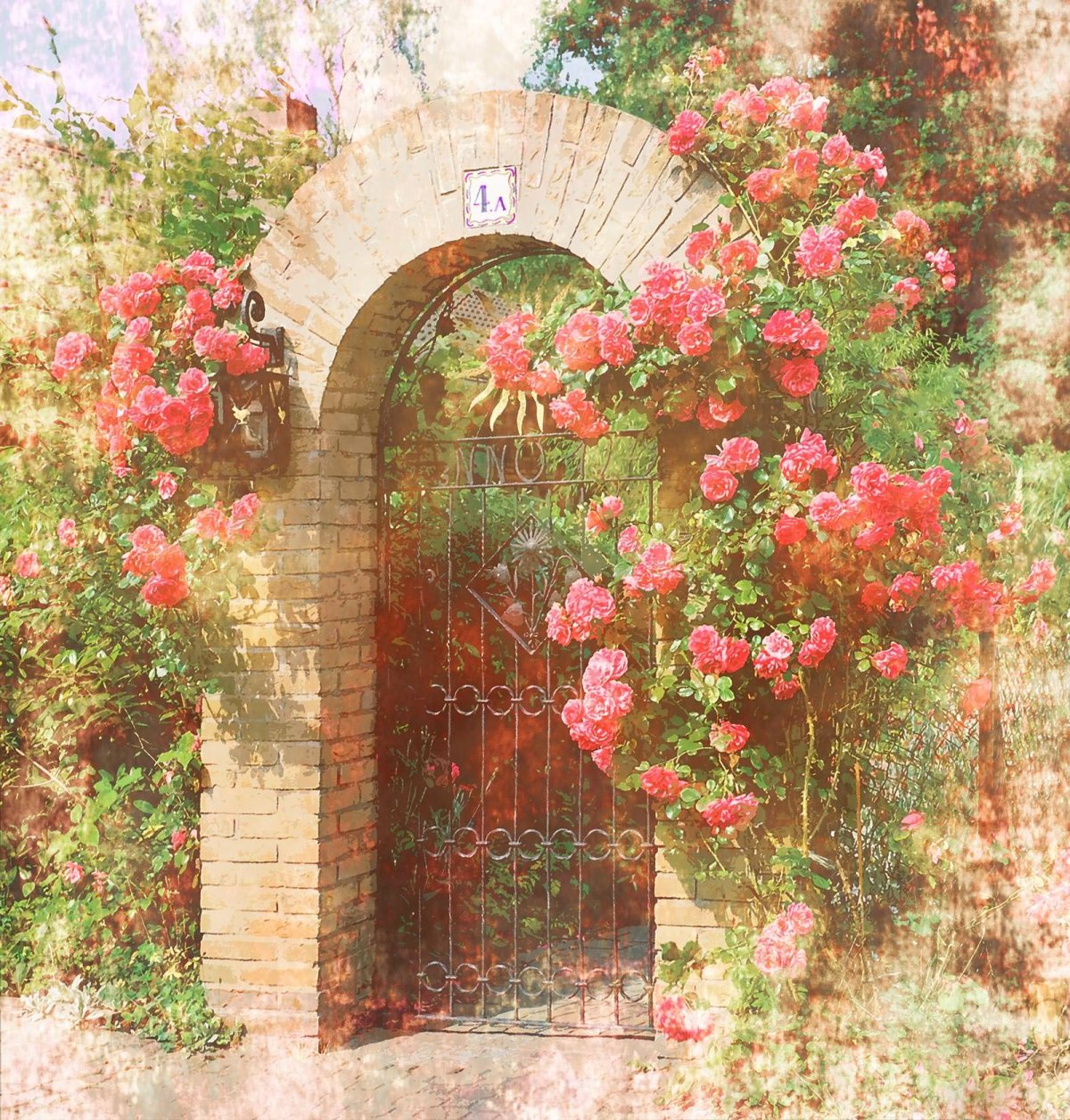 Цветочные арки в саду