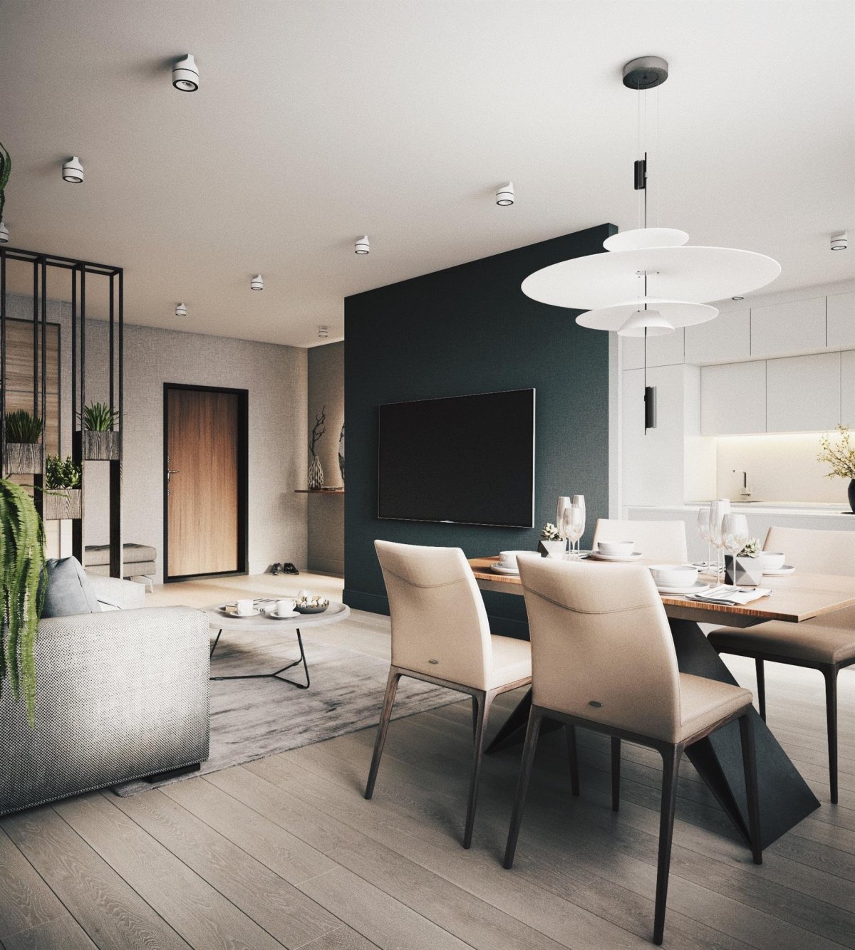 Просторная кухня-гостиная