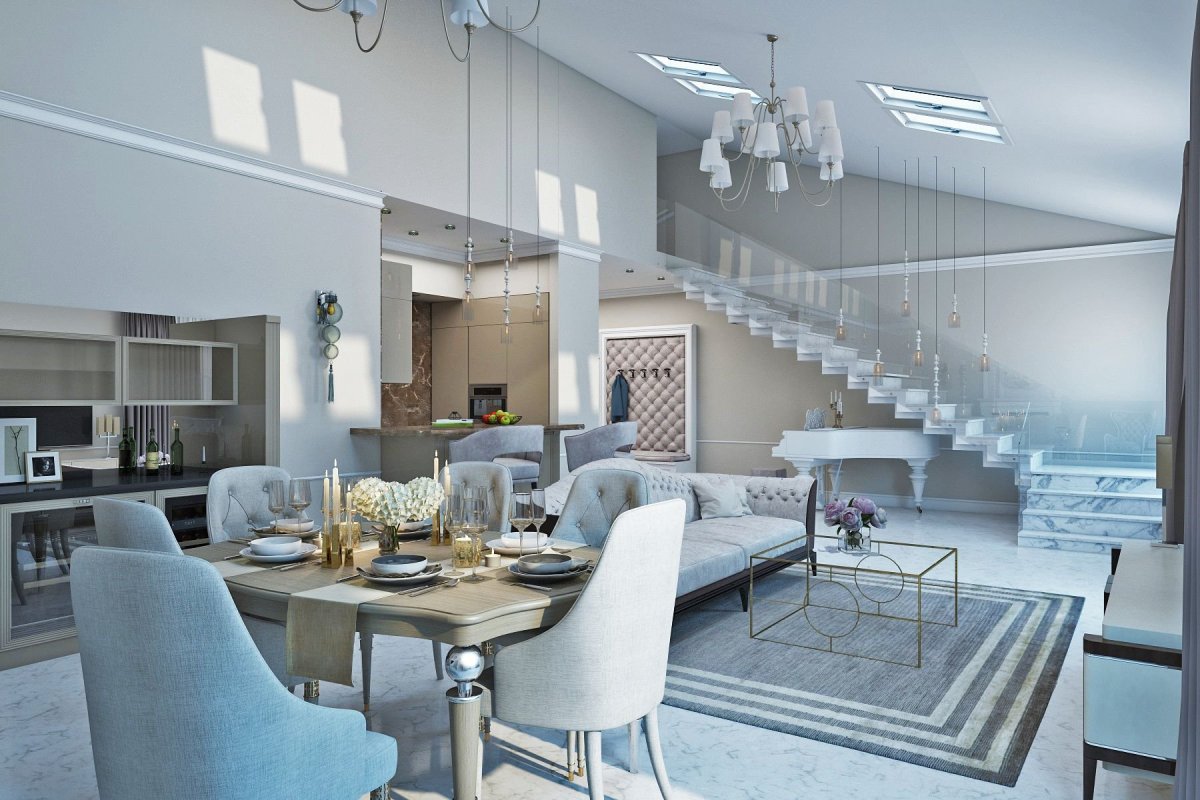 Интерьер таунхауса 85 кв