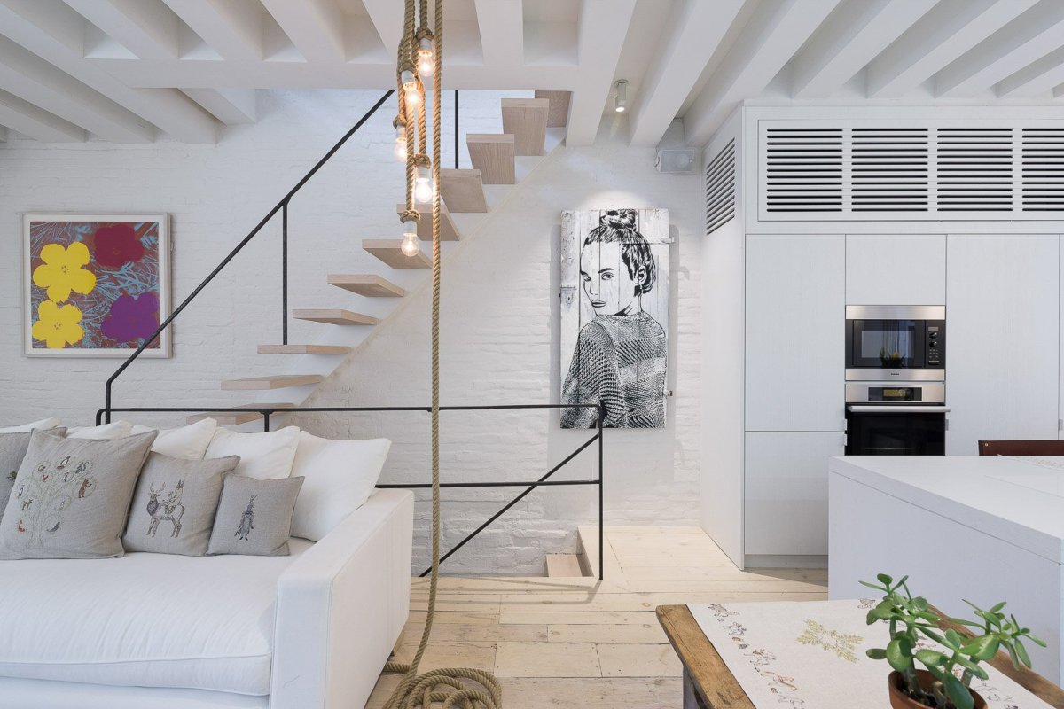 Скандинавский стиль в интерьере таунхауса