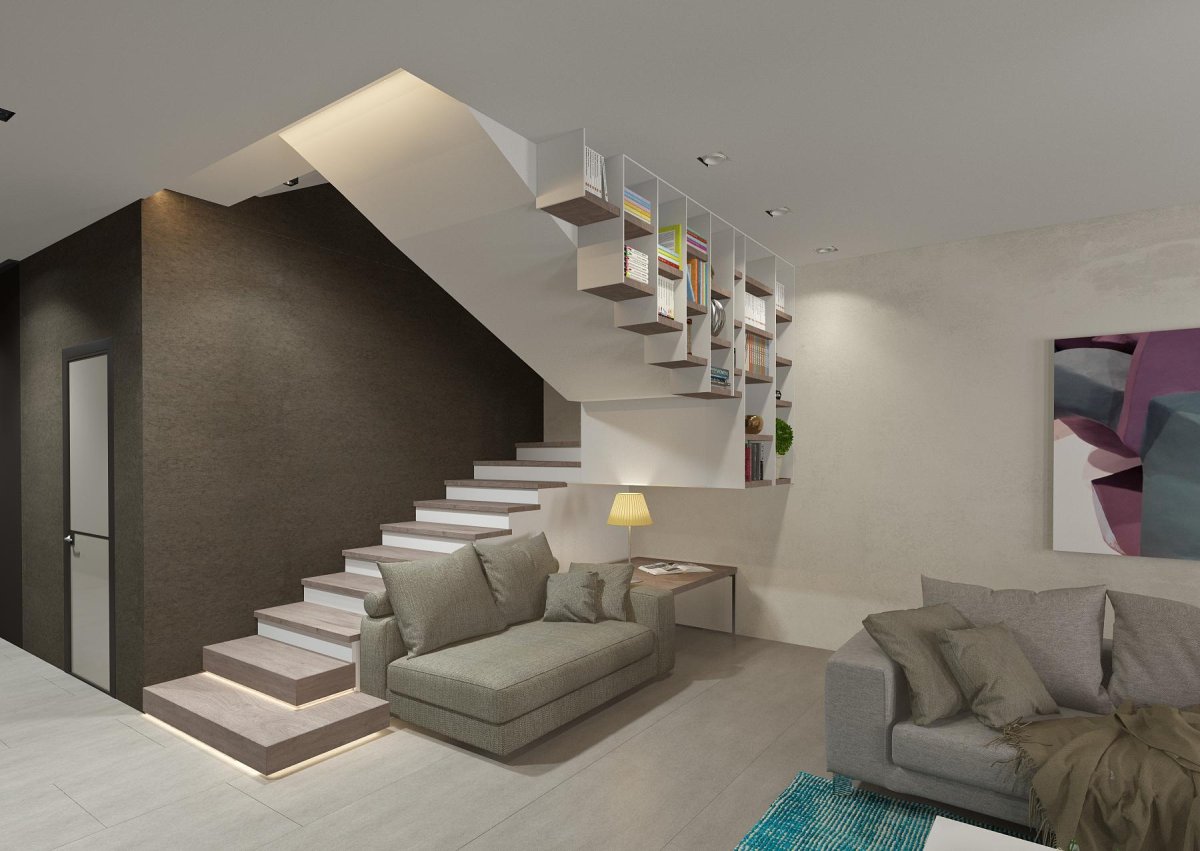 Стильный интерьер таунхауса