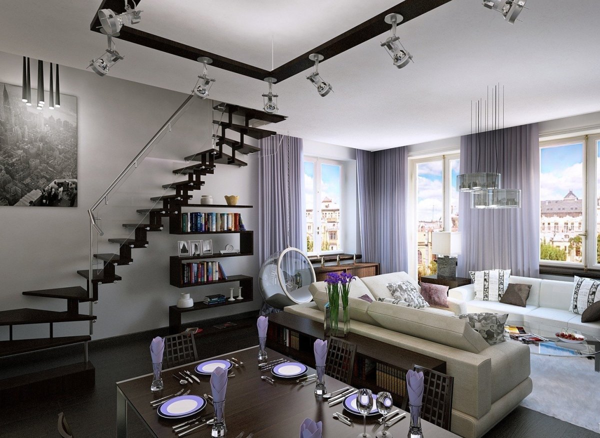 Интерьеры таунхаус в парк Авеню