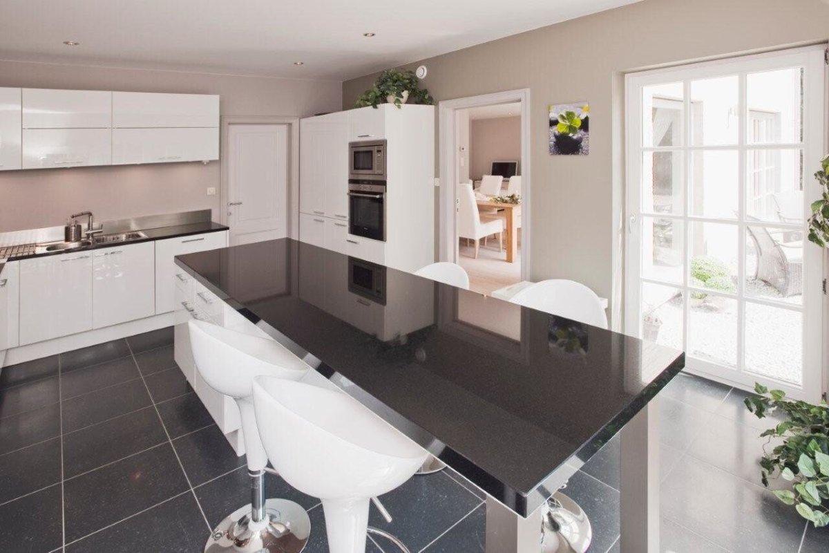 Цвет стен для черно белой кухни