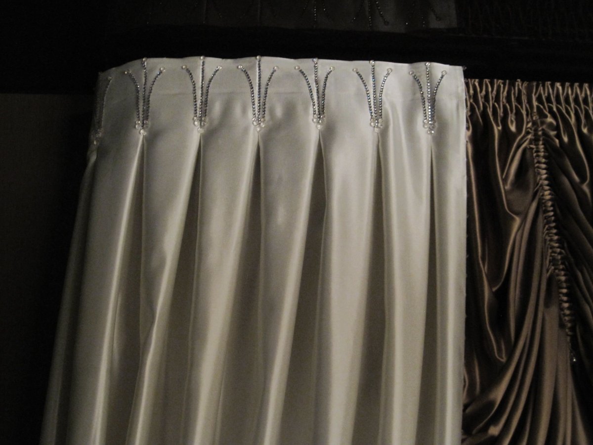 Шторная лента бантовая складка