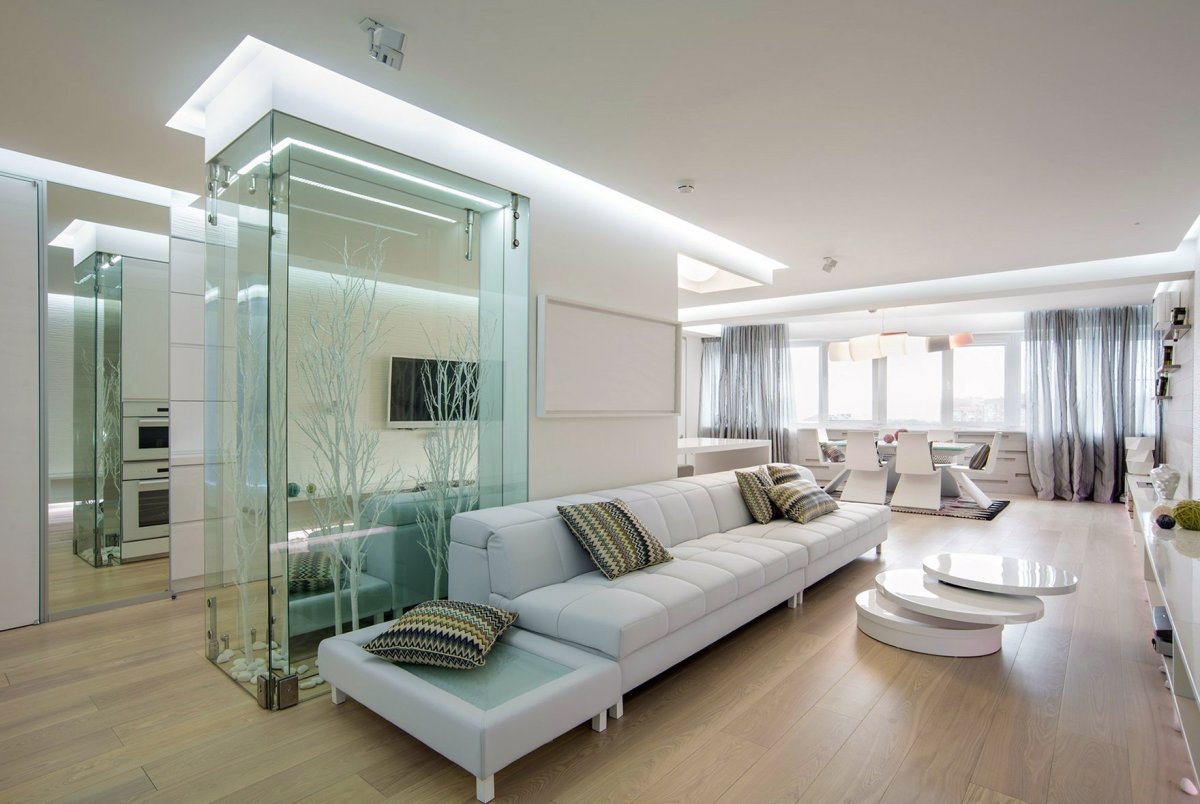 Стеклянная перегородка Минимализм