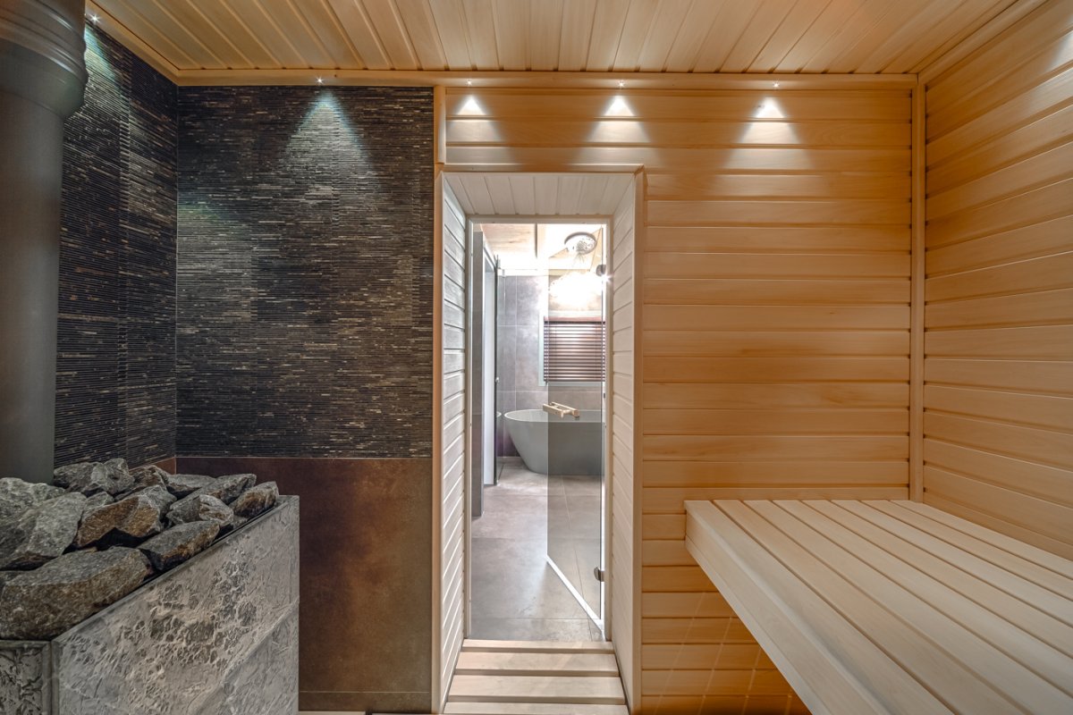 Отделка бани в деревенском стиле