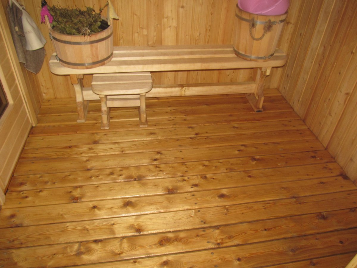 Отделка комнаты отдыха в бане