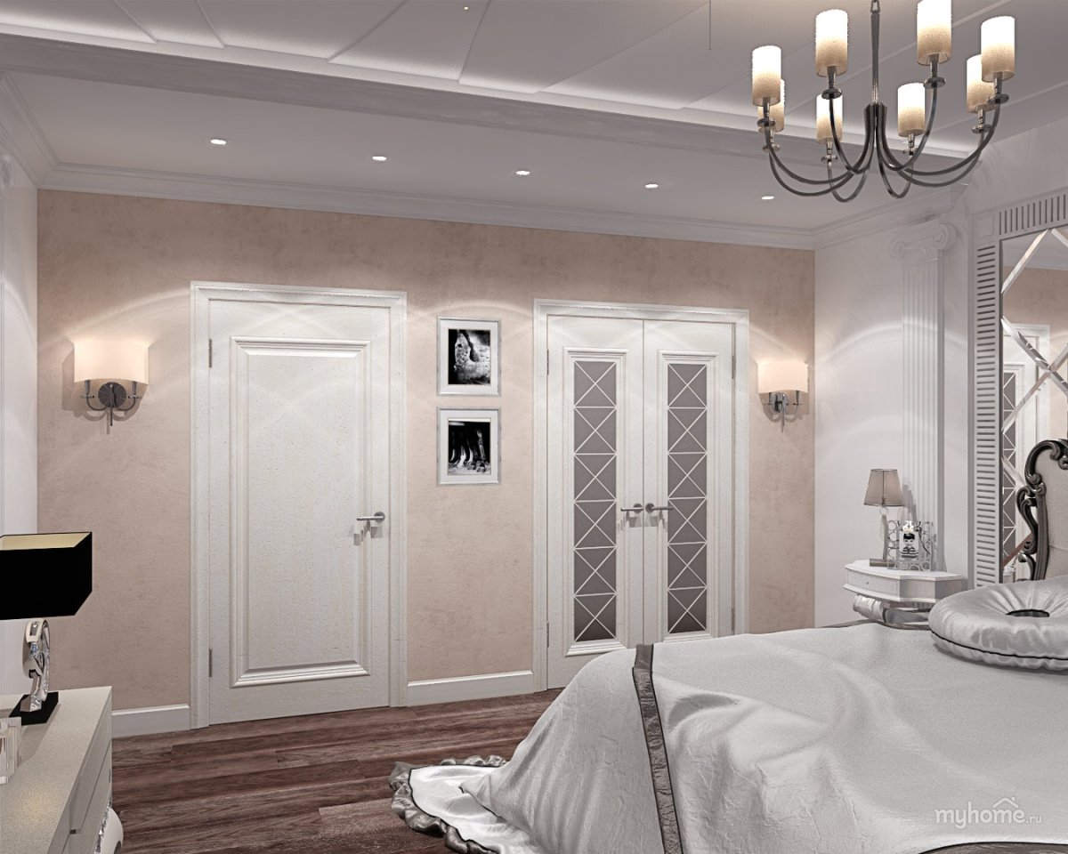 Прямоугольная спальня Неоклассика