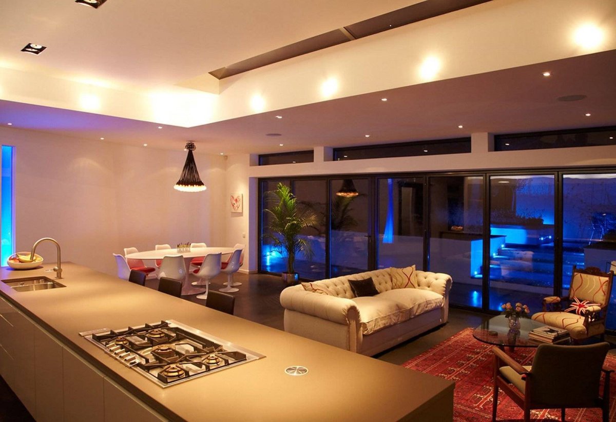 Акцентное освещение в интерьере