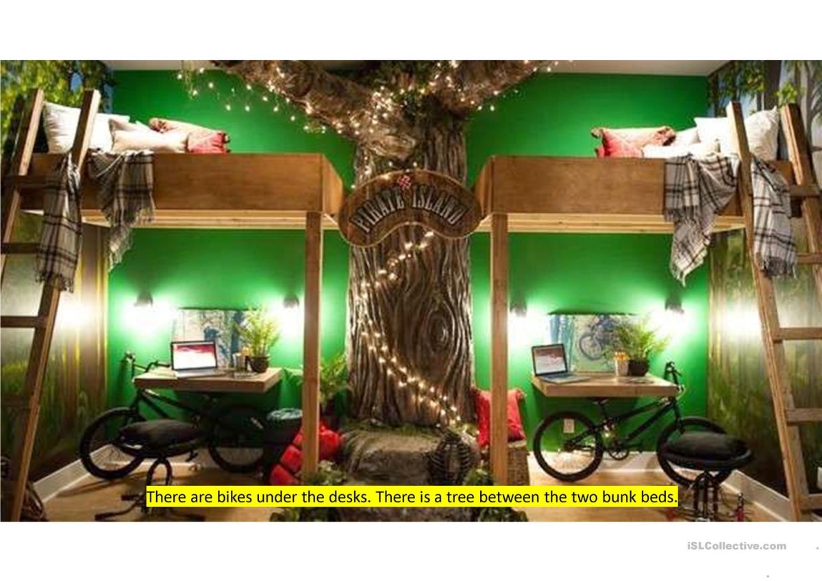 Интерьер детской лес