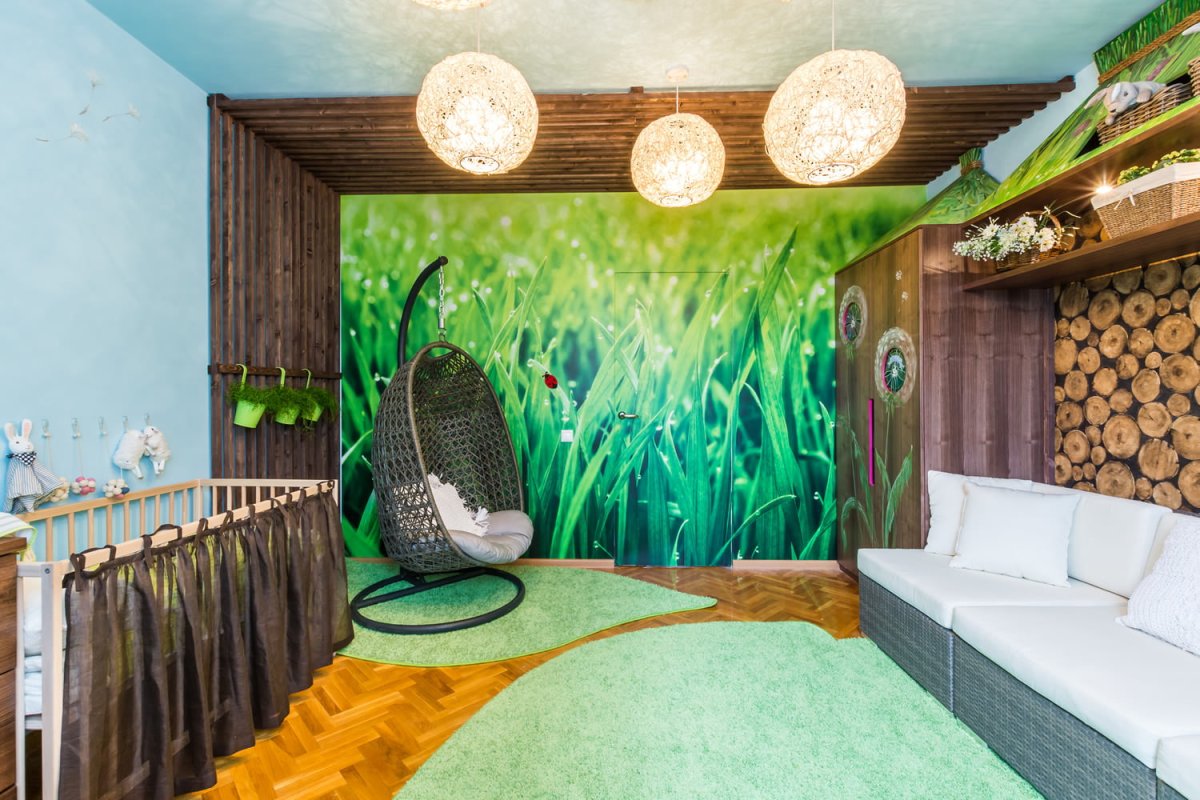 Комната в стиле леса