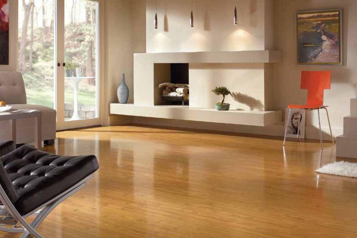 Паркет в интерьере гостиной