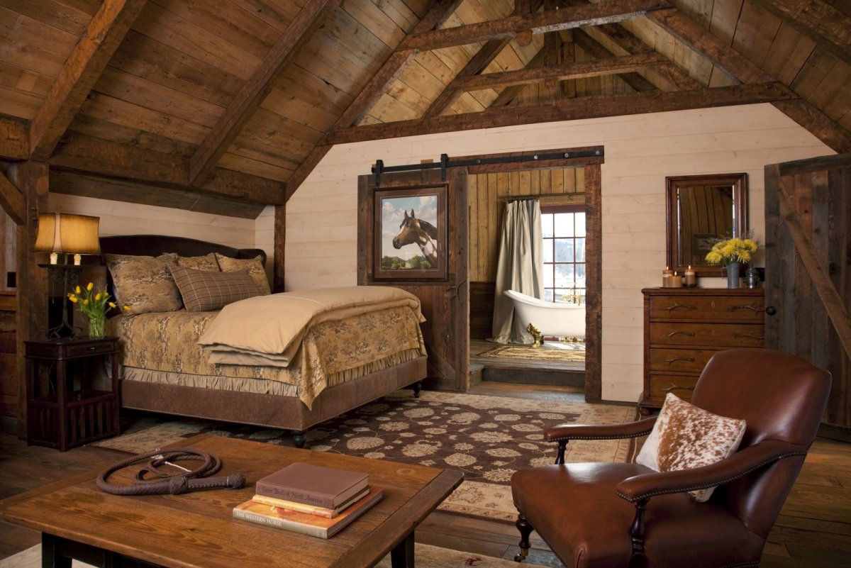 Кухня в стиле ковбойского бара на диком западе