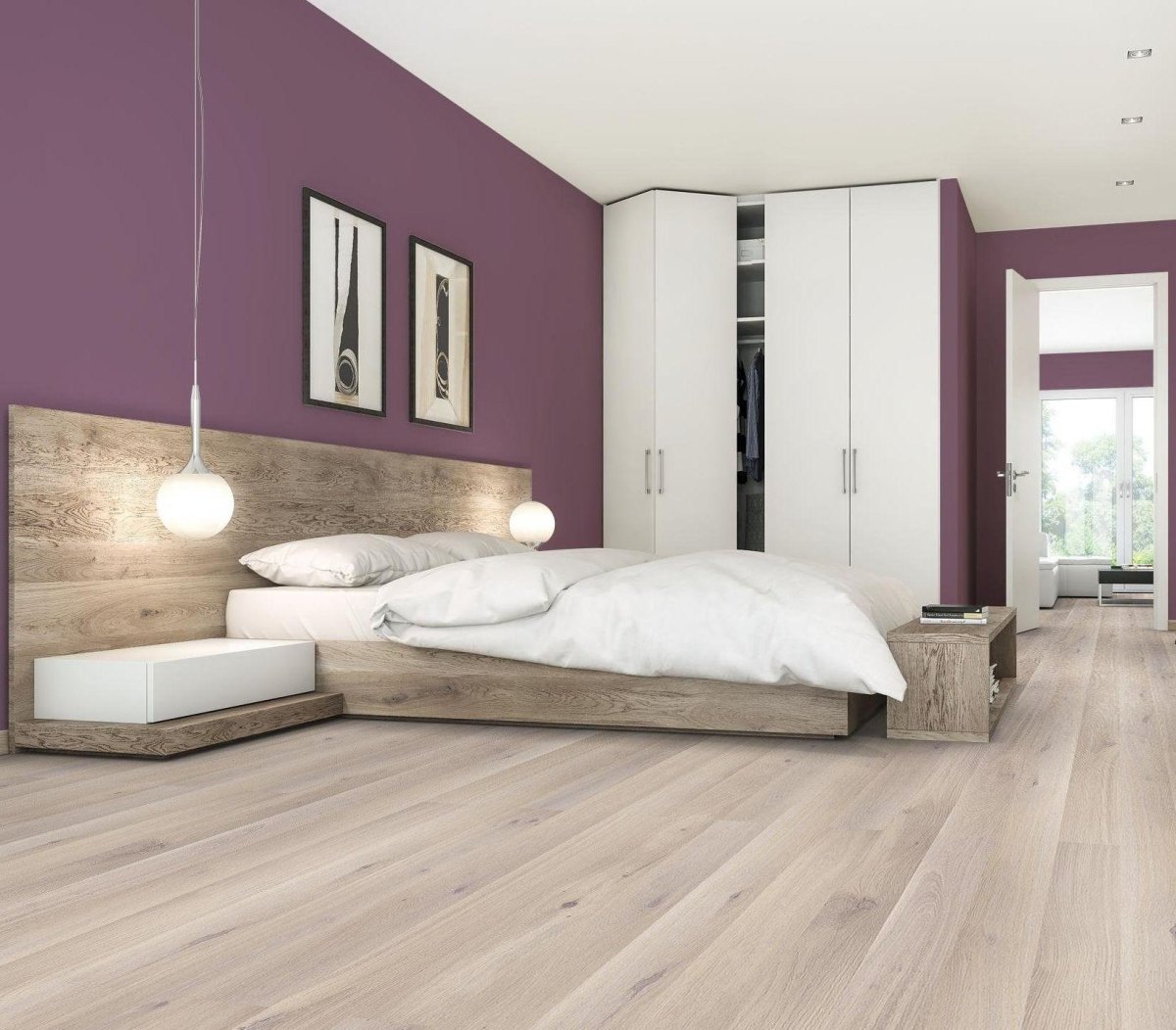 Паркетная доска дуб капучино