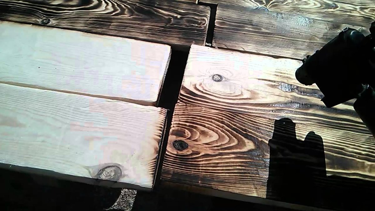 Браширование паяльной лампой