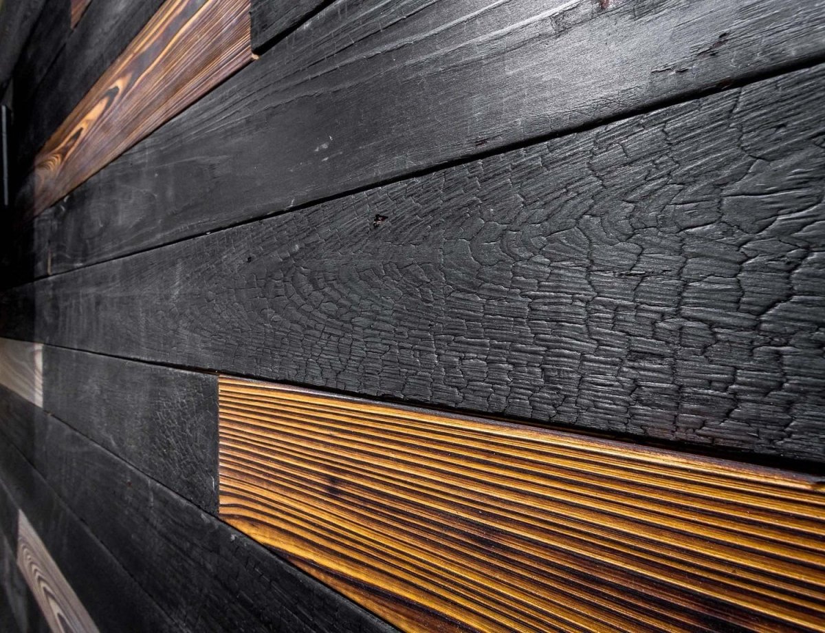 Браширование по технологии Shou Sugi ban