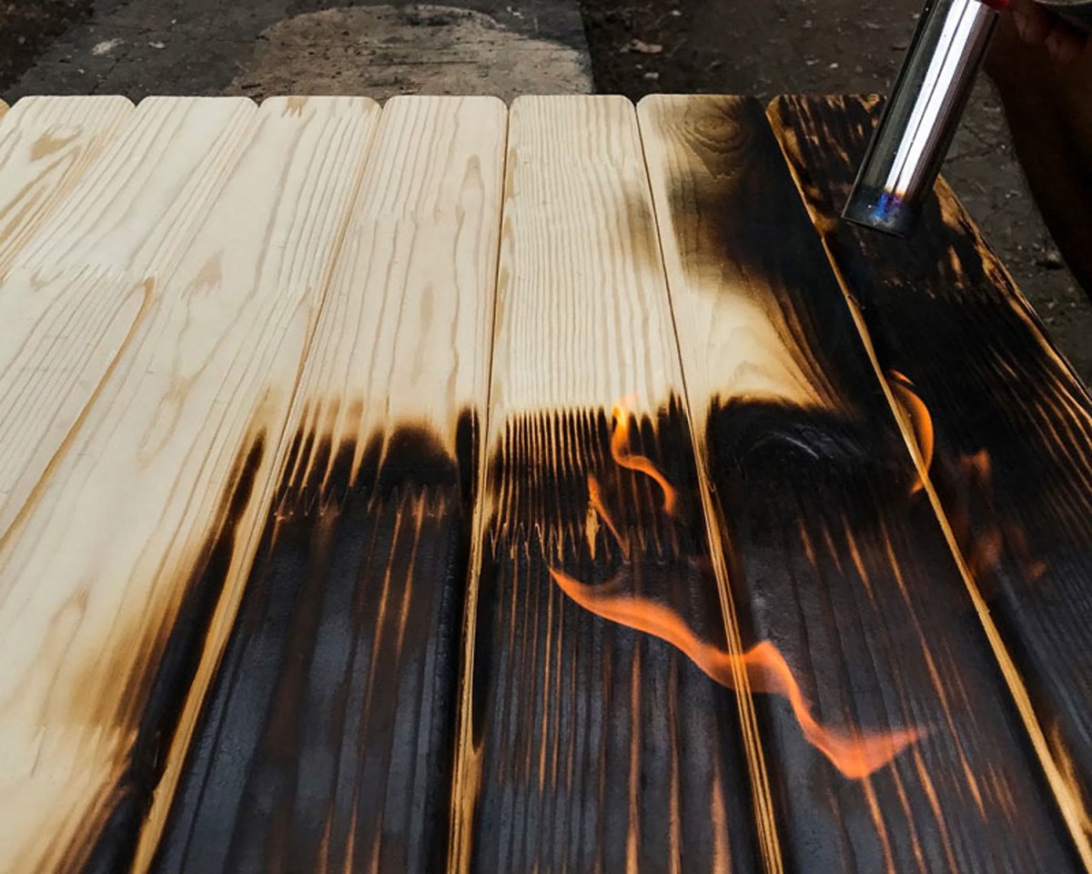 Обжиг дерева