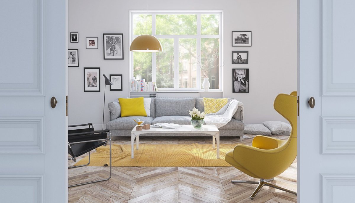 Спальня в шведском стиле