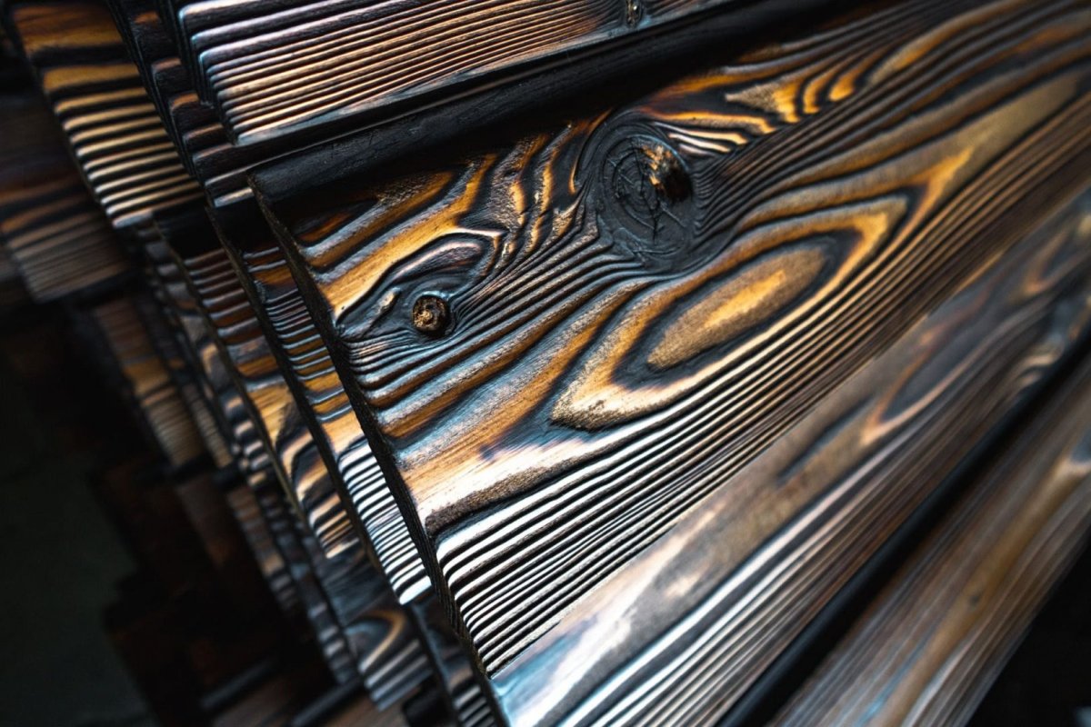 Обожженное дерево фон