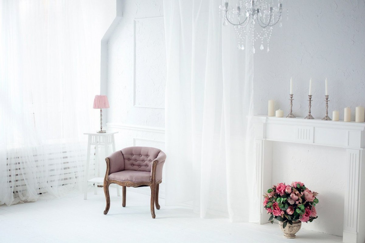 Белый цвет в интерьере