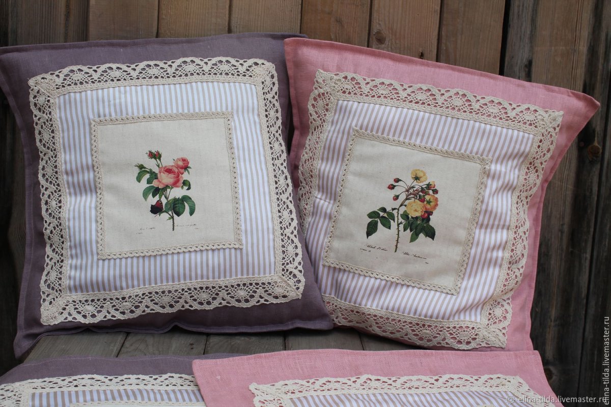 Диванные подушки в стиле Прованс