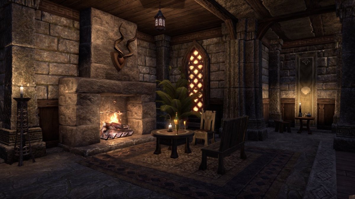 Декоративный камень в спальне