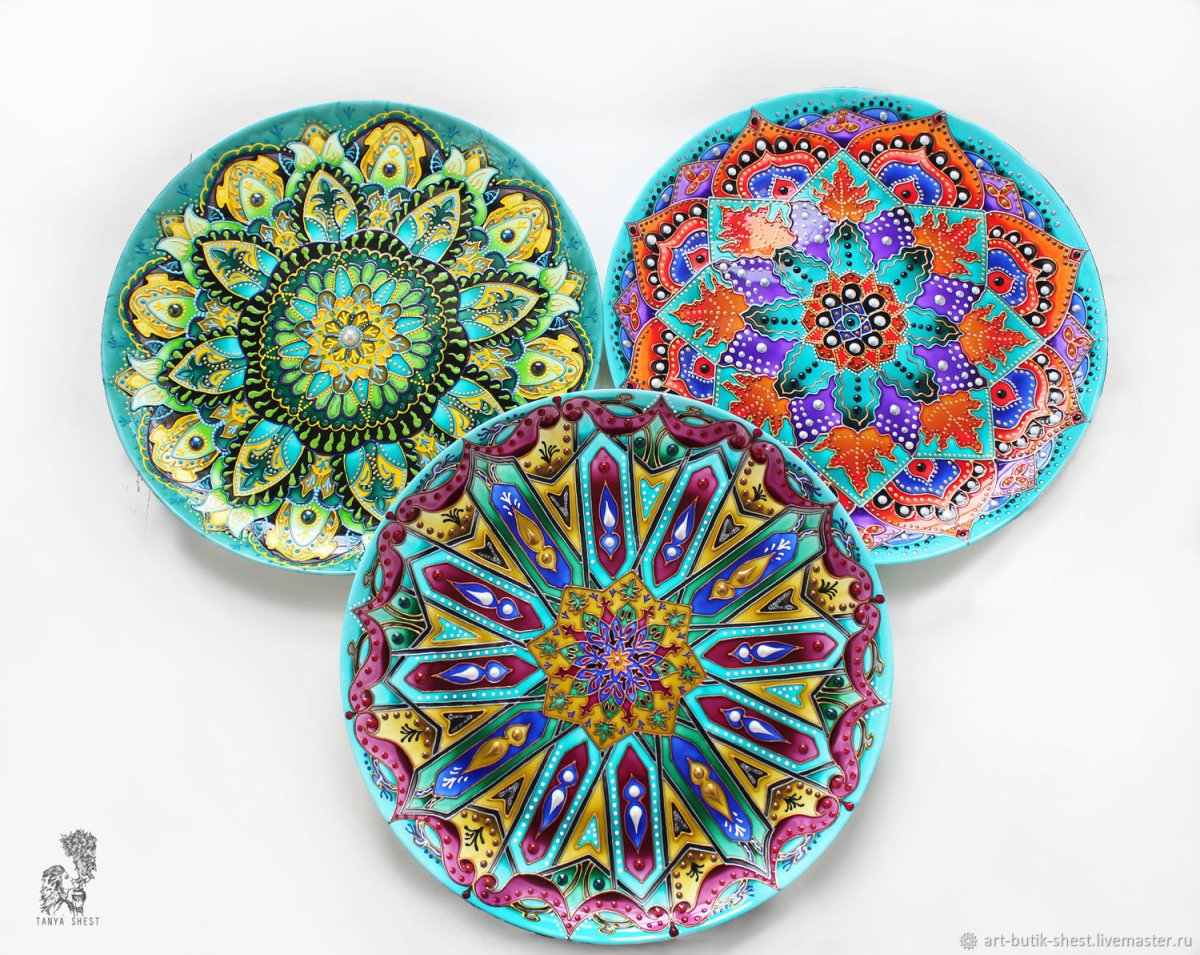 Декоративные тарелки в Восточном стиле