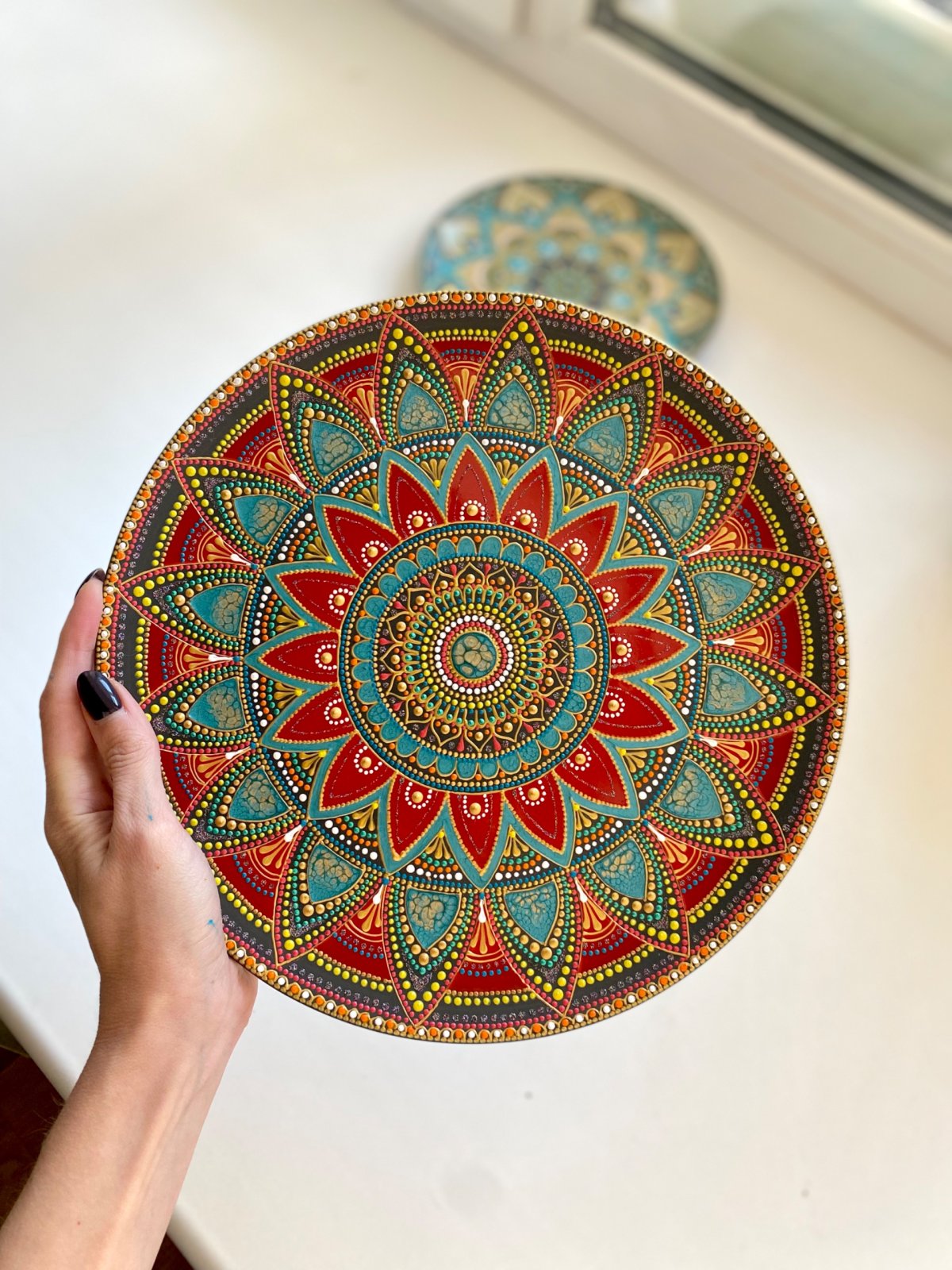 Восточная роспись на посуде