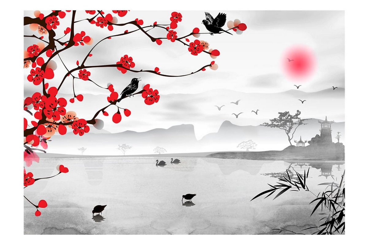 Фрески в японском стиле