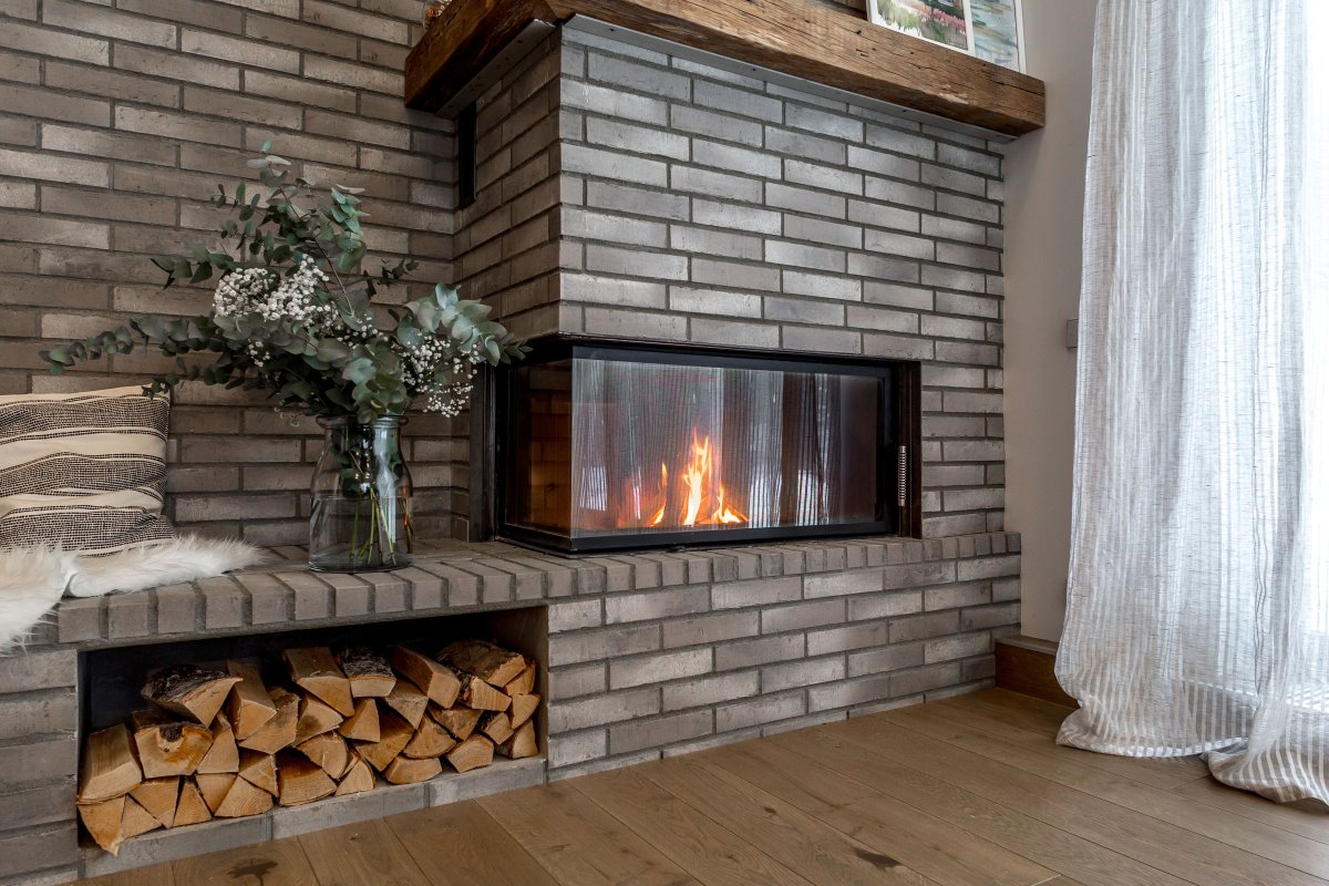 Камин клинкерная плитка