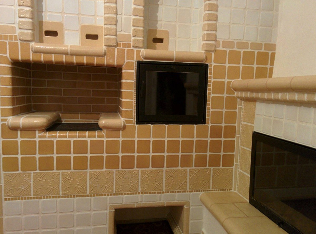 Отделка печей кафелем