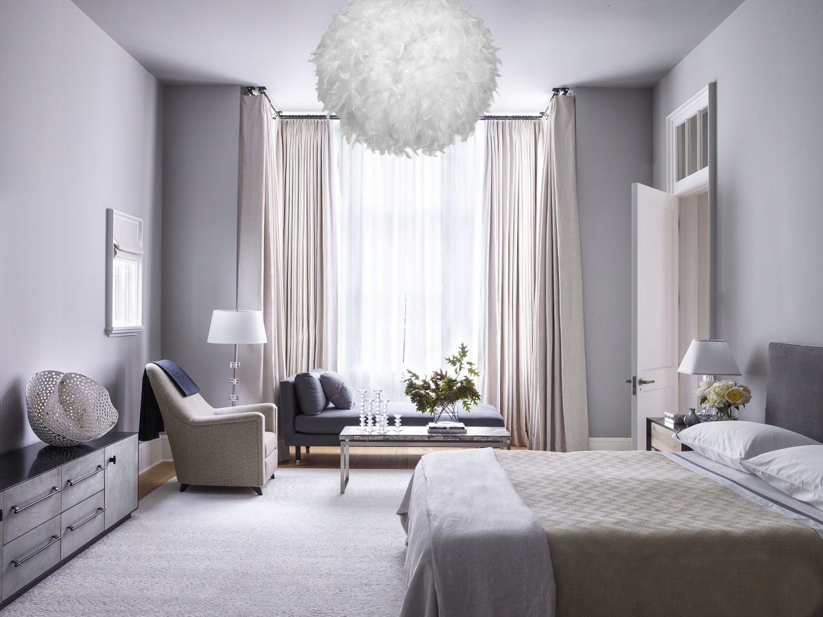 Серая спальня Сканди