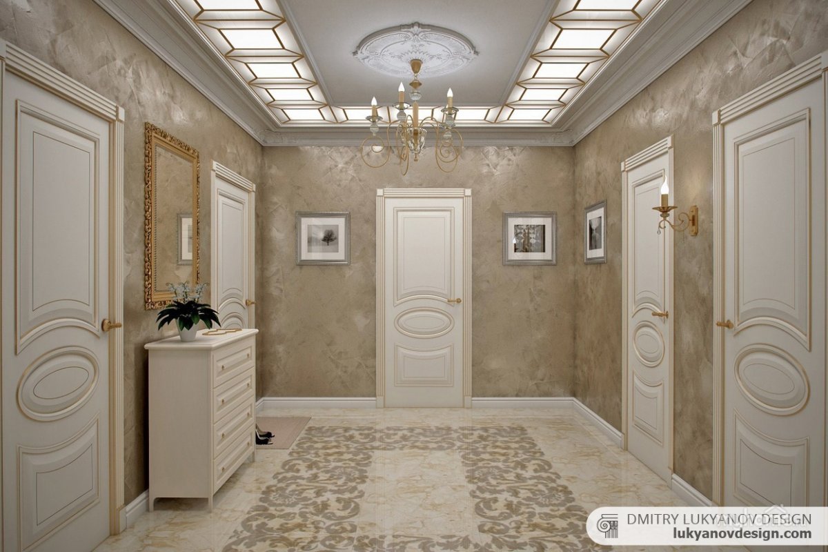 Классический интерьер коридора