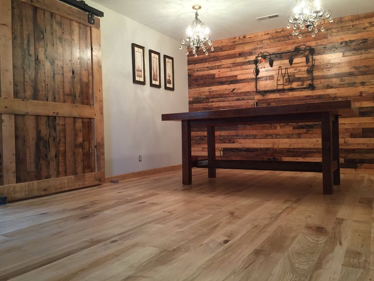 Амбарная доска в интерьере