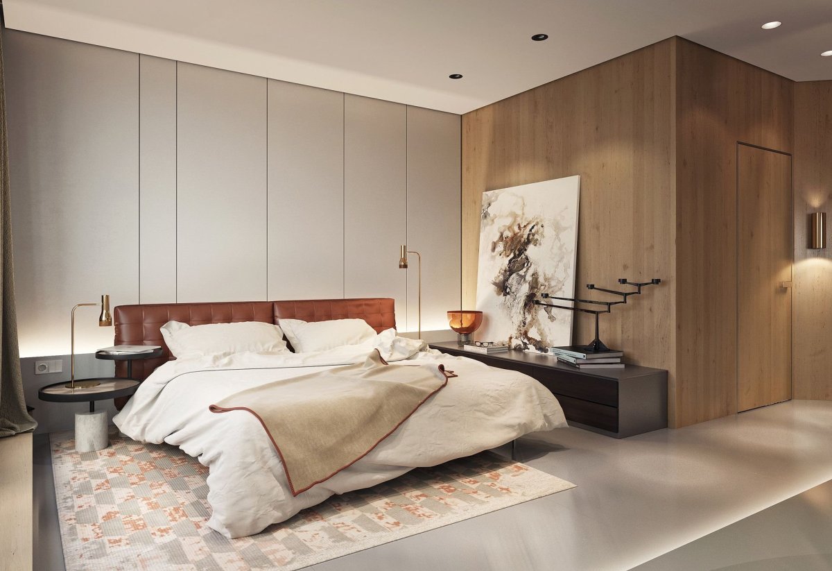 МДФ панели в спальне