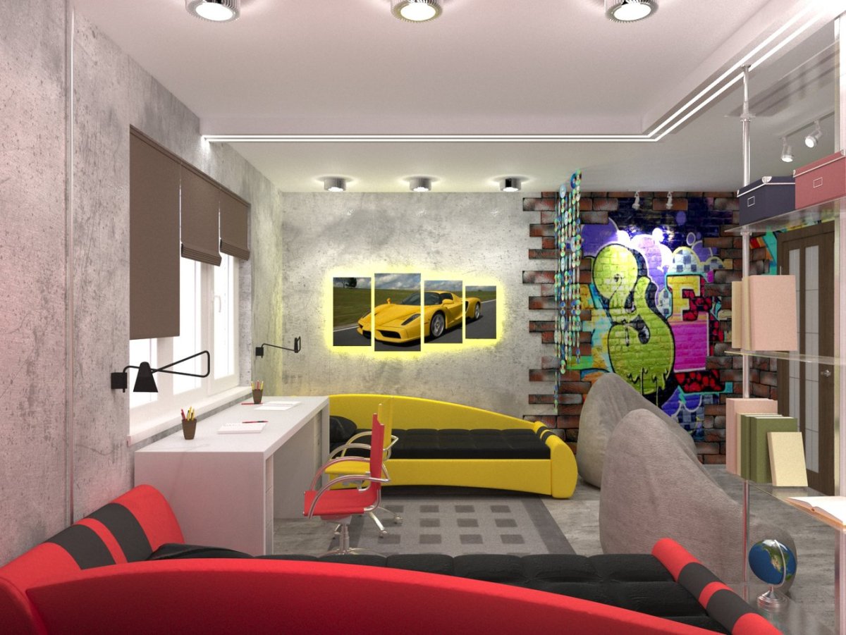 Проект комнаты для подростка