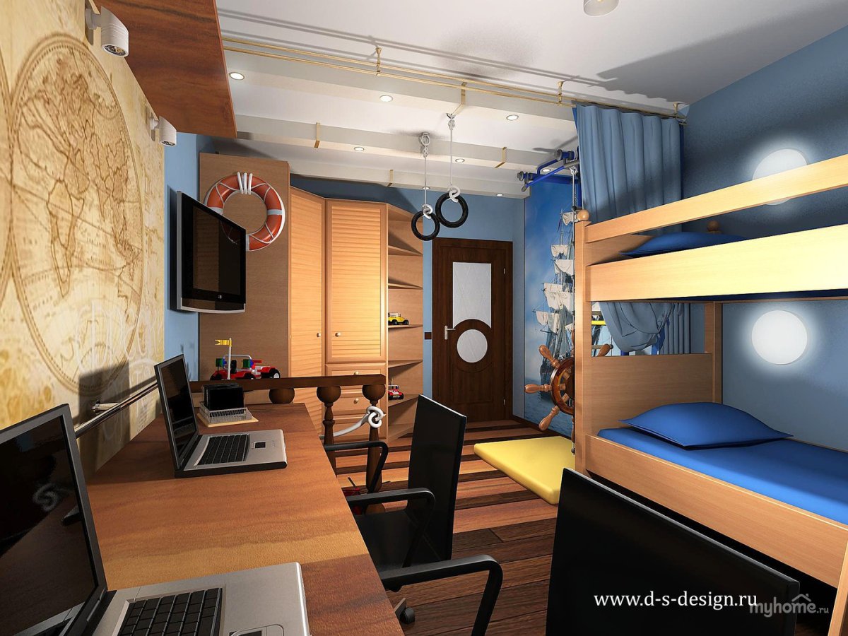 Детская 20 кв м для двоих разнополых