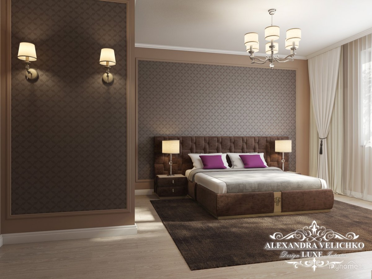 Коричневая спальня