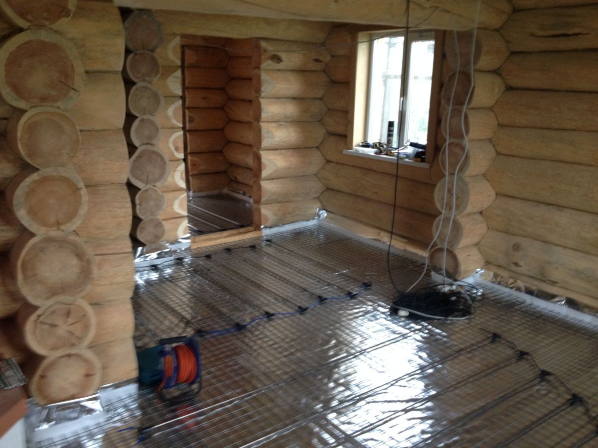 Отопление в срубовом доме