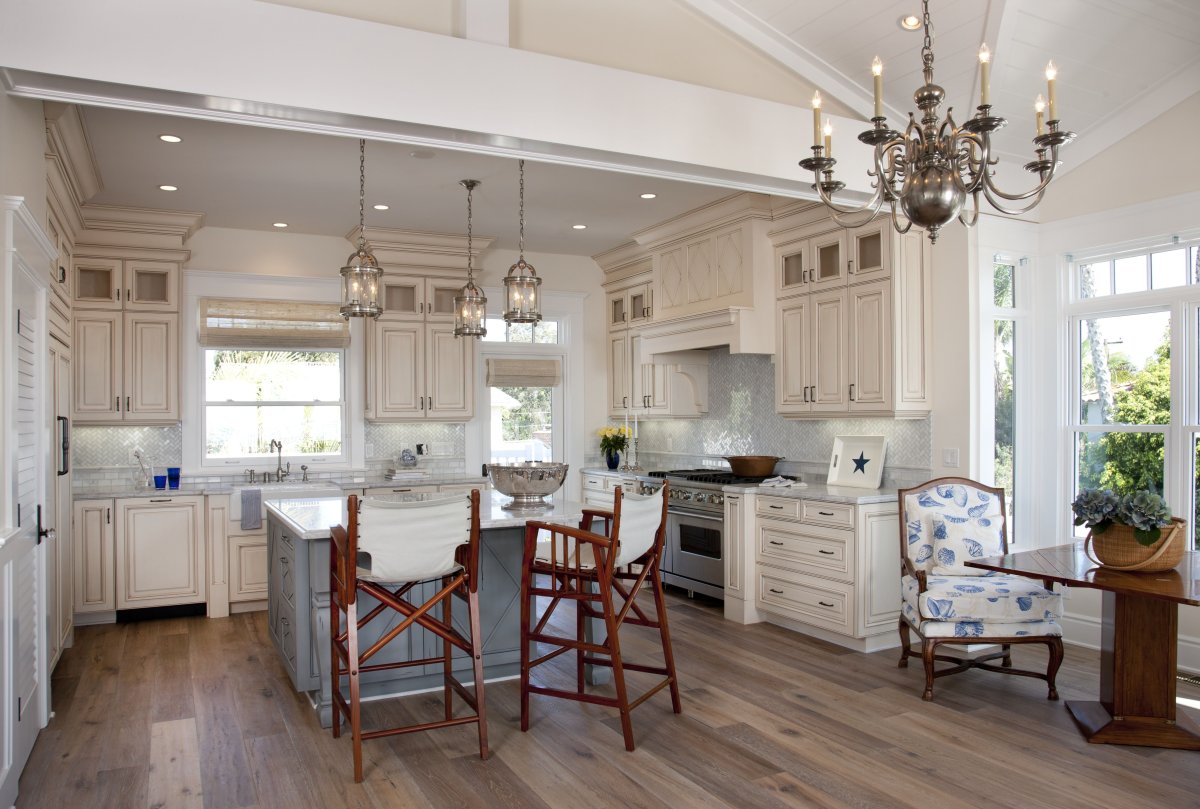 Кухня Прованс с островом